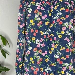 Vintage Floral Patterned Top